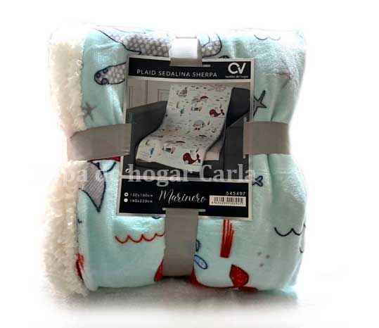 Manta Infantil con sherpa - Marineros