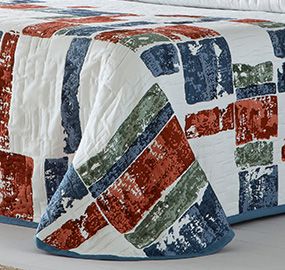 Colcha capa Deza azul