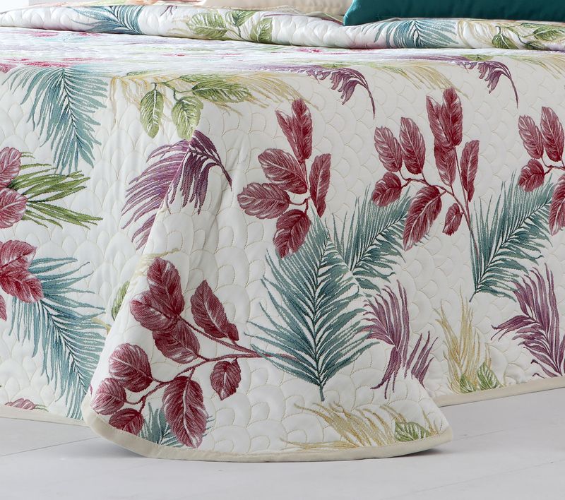 Colcha capa Segra coral