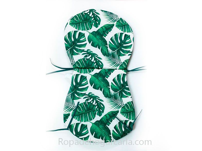 Asientos para silla con respaldo verde