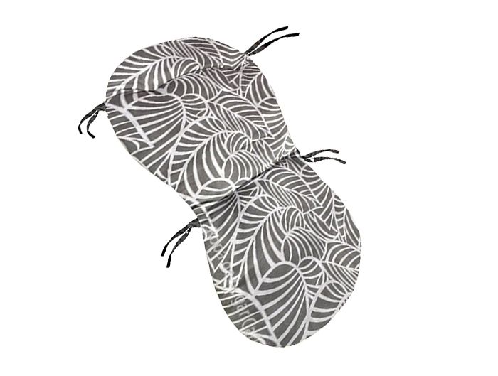 Asientos para silla con respaldo gris