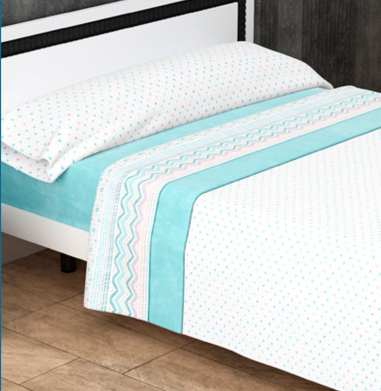 Sábanas Térmicas Coralina 200g. Cristal Celeste