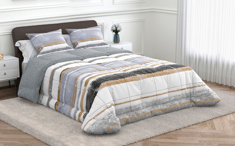 Edredon acolchado con sherpa Mariana