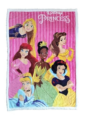 Disney Manta Sedalina Sherpa Princesas 100x140cm
