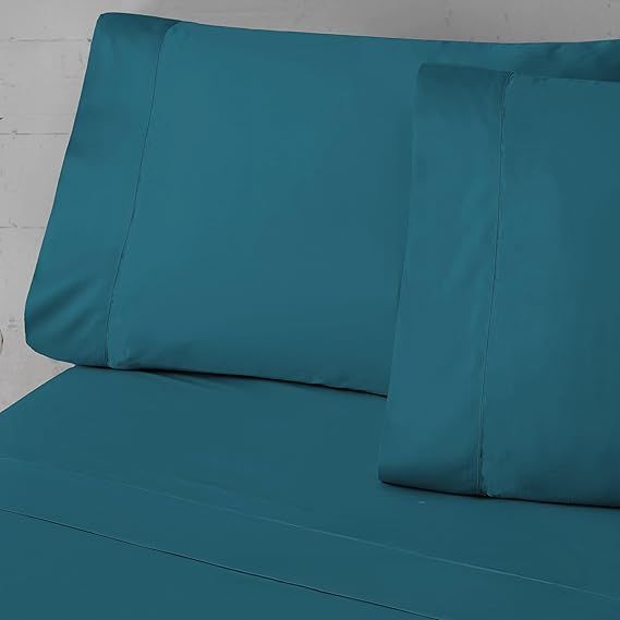 Juego de sábanas Bambú 300 hilos-Turquesa