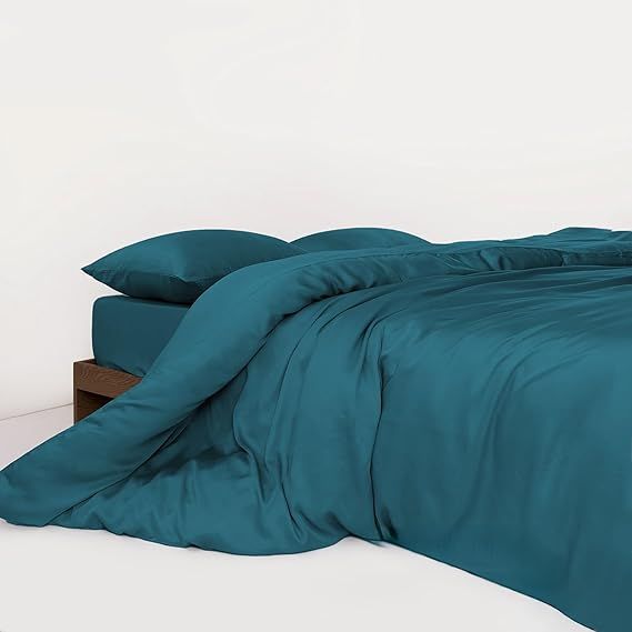 Juego de sábanas Bambú 300 hilos-Turquesa