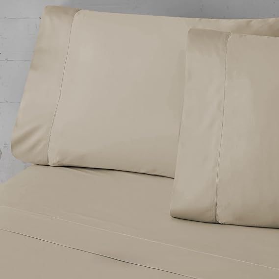 Juego de sábanas Bambú 300 hilos-Arena