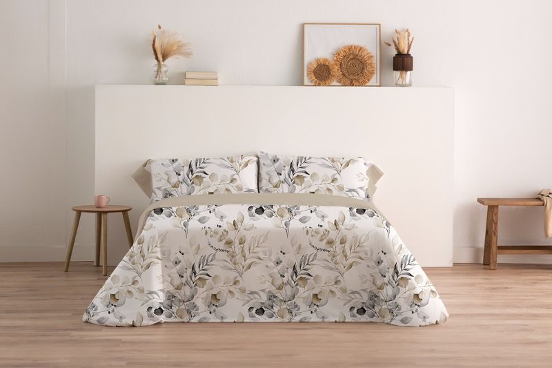 Juego de Sábanas - Flora beige