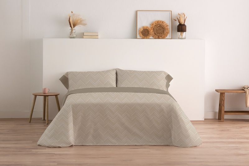 Juego de Sábanas - Geo Beige