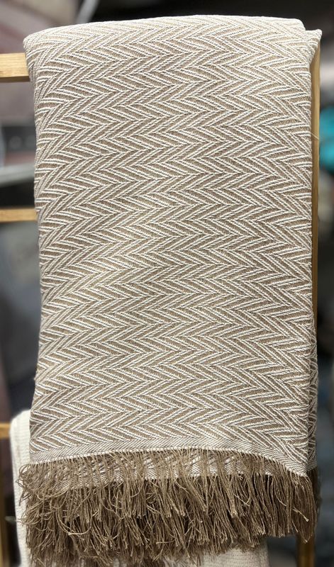 Colcha Foular espiga beige