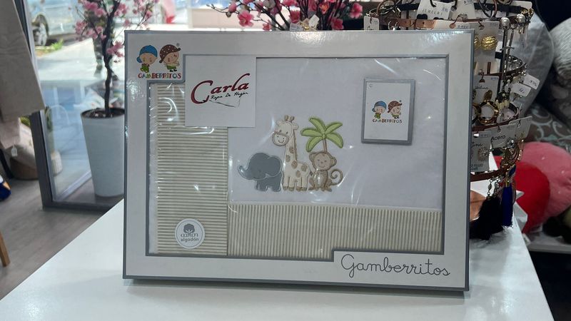 Sábanas MiniCuna Bebé Safari Beige