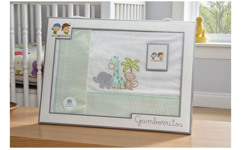 Sábanas MiniCuna Bebé Safari Verde
