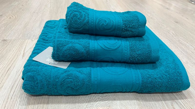 Juego de Toallas Azul Mar