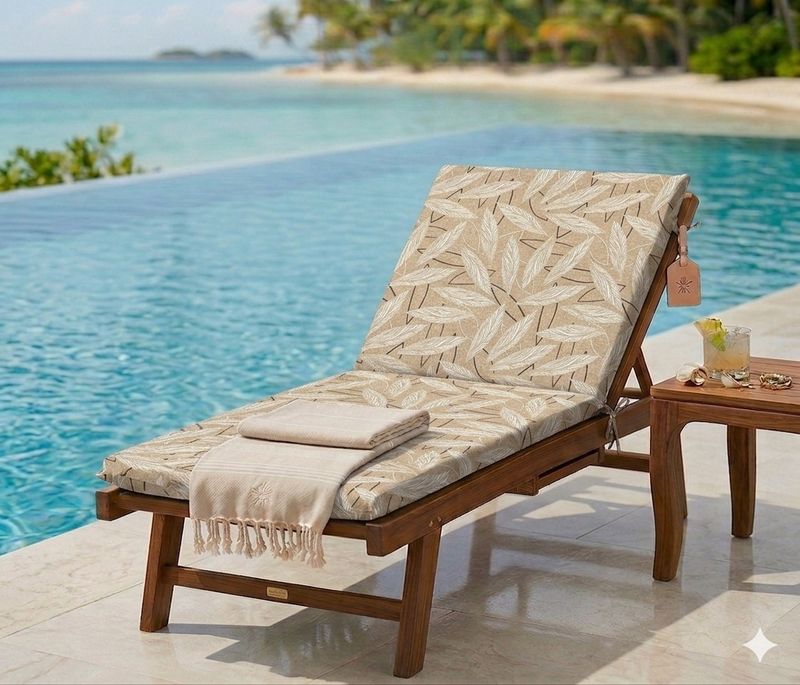 Tumbona Piscina Beige
