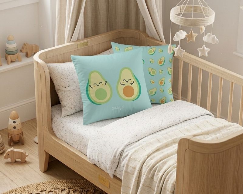 2 Fundas Cojin Reversible Aguacate 50x50cm