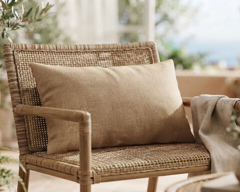 Funda de Cojín Basic Loneta Beige