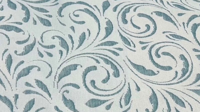 Funda de Cojín Estampado Loneta Azul