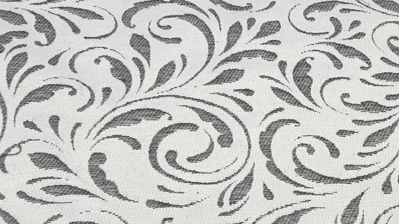 Funda de Cojín Estampado Loneta Gris