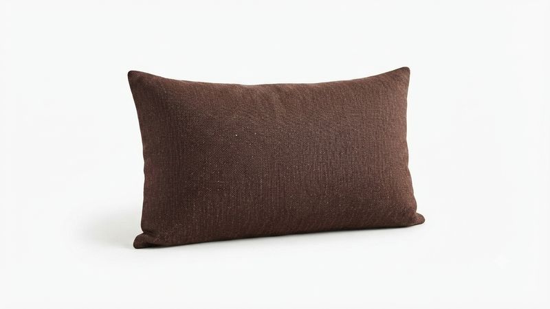 Funda de Cojín Basic Loneta Marrón