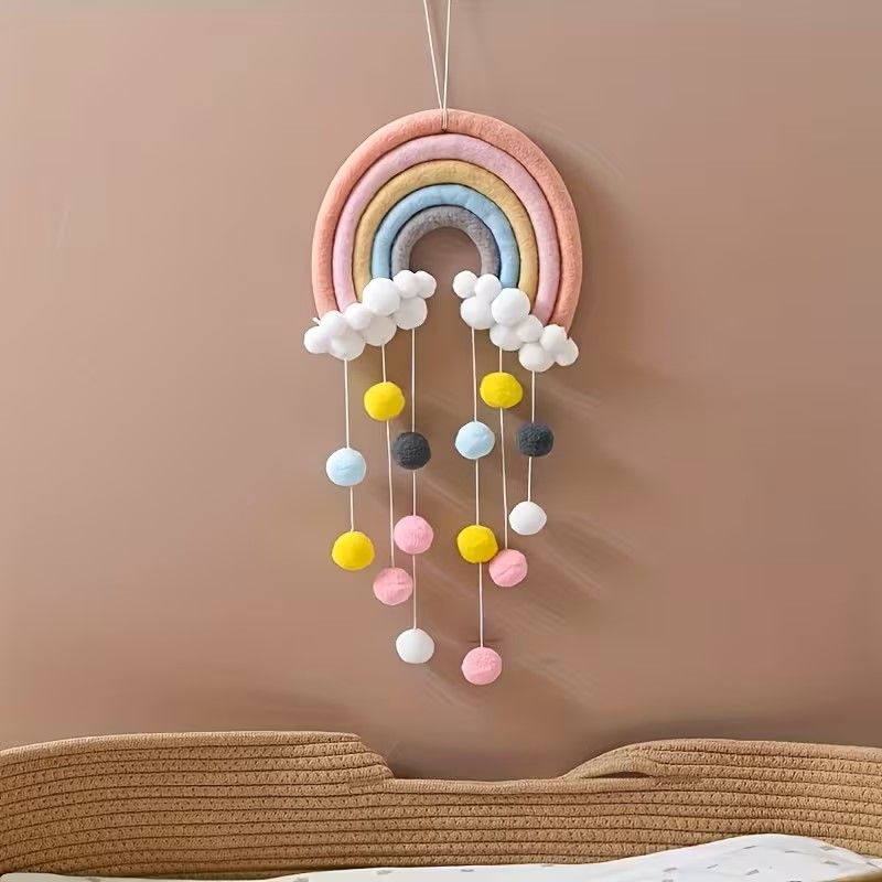 Móvil Decorativo Arcoíris para Habitación de Bebé