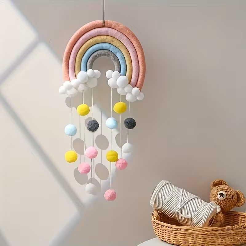 Móvil Decorativo Arcoíris para Habitación de Bebé