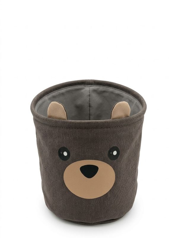 Cesta Redonda Infantil Oso Pardo