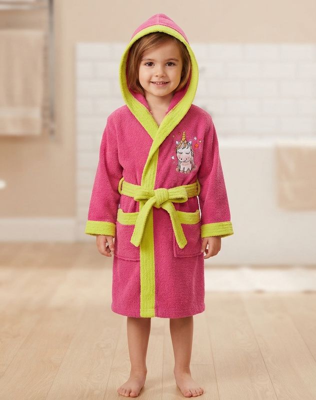 Albornoz Infantil de Algodón con Capucha - Interbaby