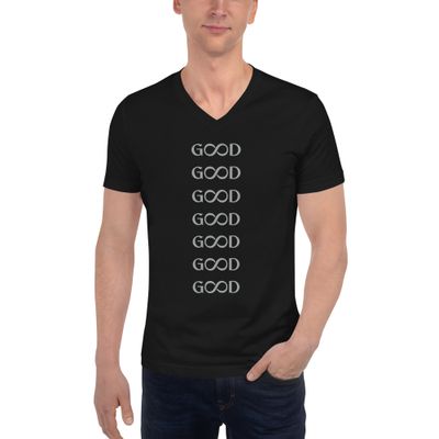 Unisex Short Sleeve V-Neck T-Shirt - 7xG∞D