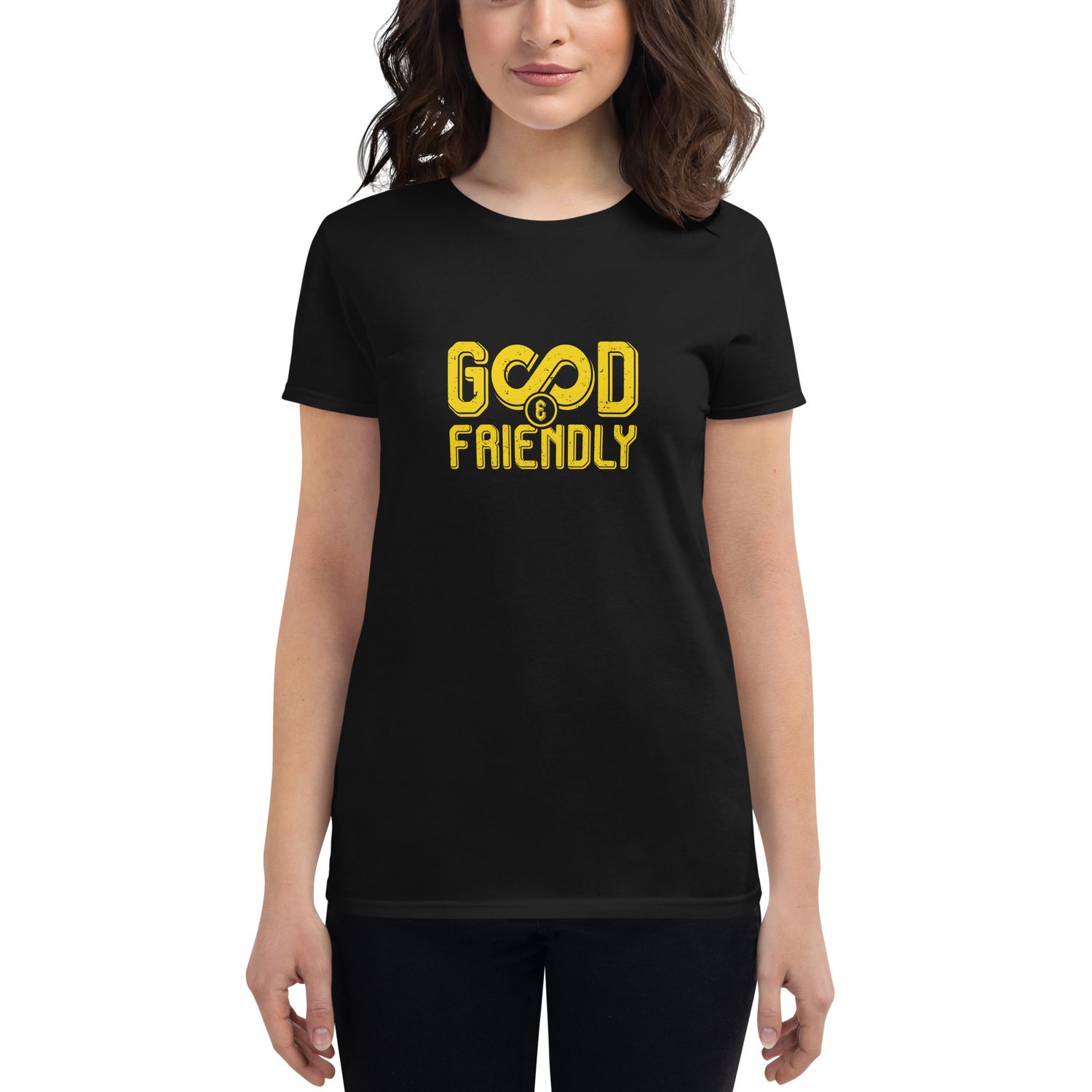 Women&#39;s short sleeve t-shirt - G∞D &amp; Friendly