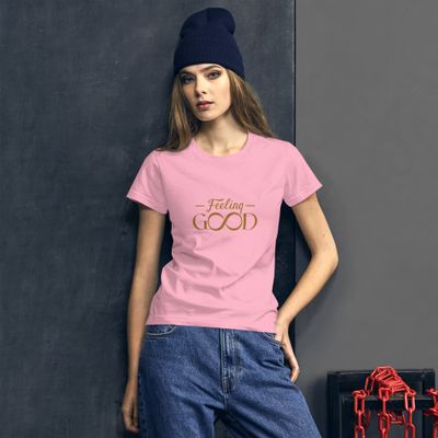 Women&#39;s short sleeve t-shirt - Golden Feeling G∞D
