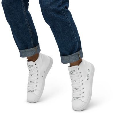 Men’s high top canvas shoes (White or Black) G∞D