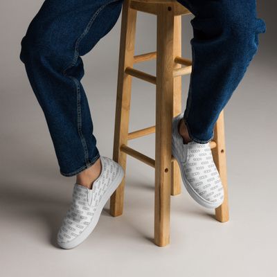 Men’s slip-on canvas shoes - White - G∞D