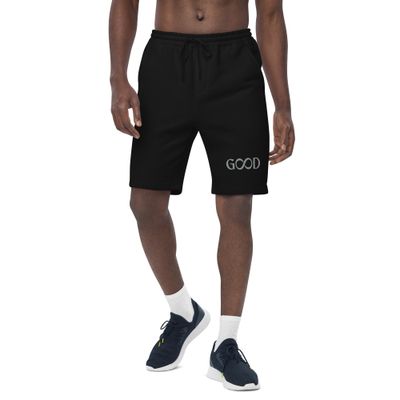 Men&#39;s fleece shorts (White or Black) - G∞D