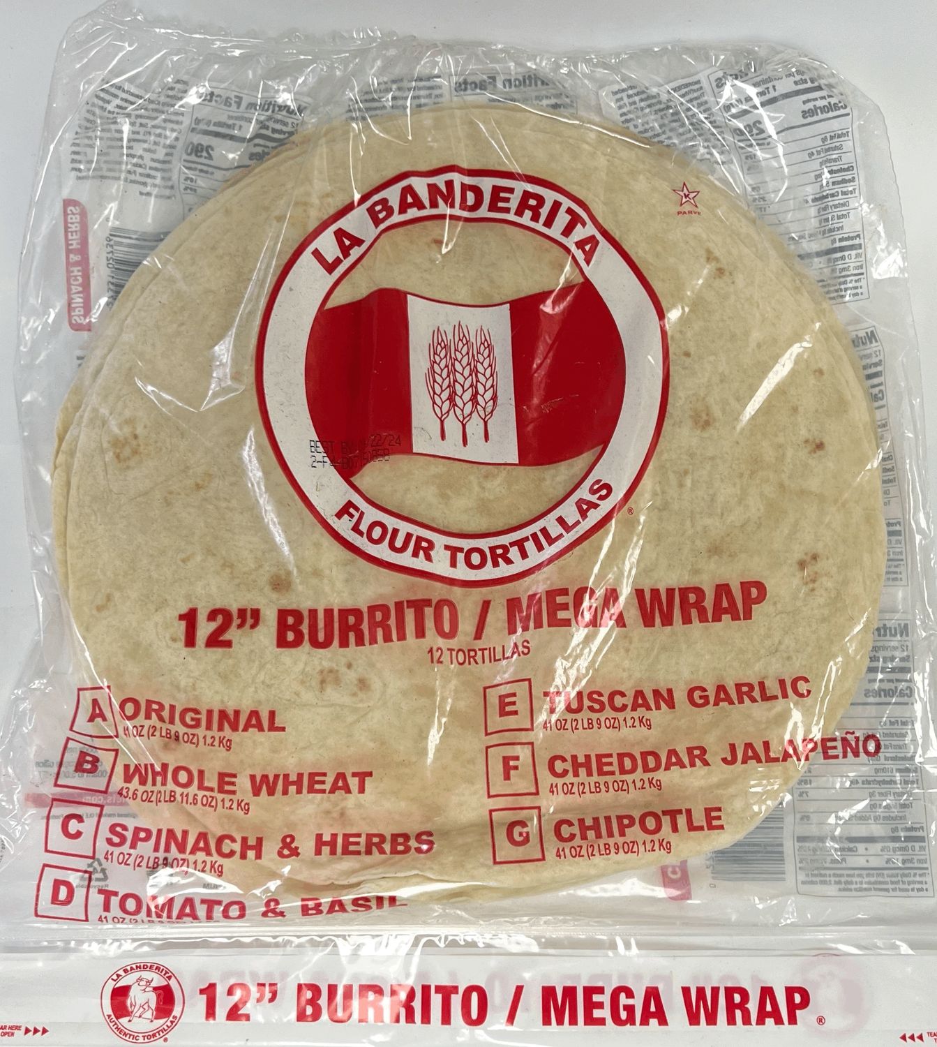 Banderita Burrito 12&quot;  Pack