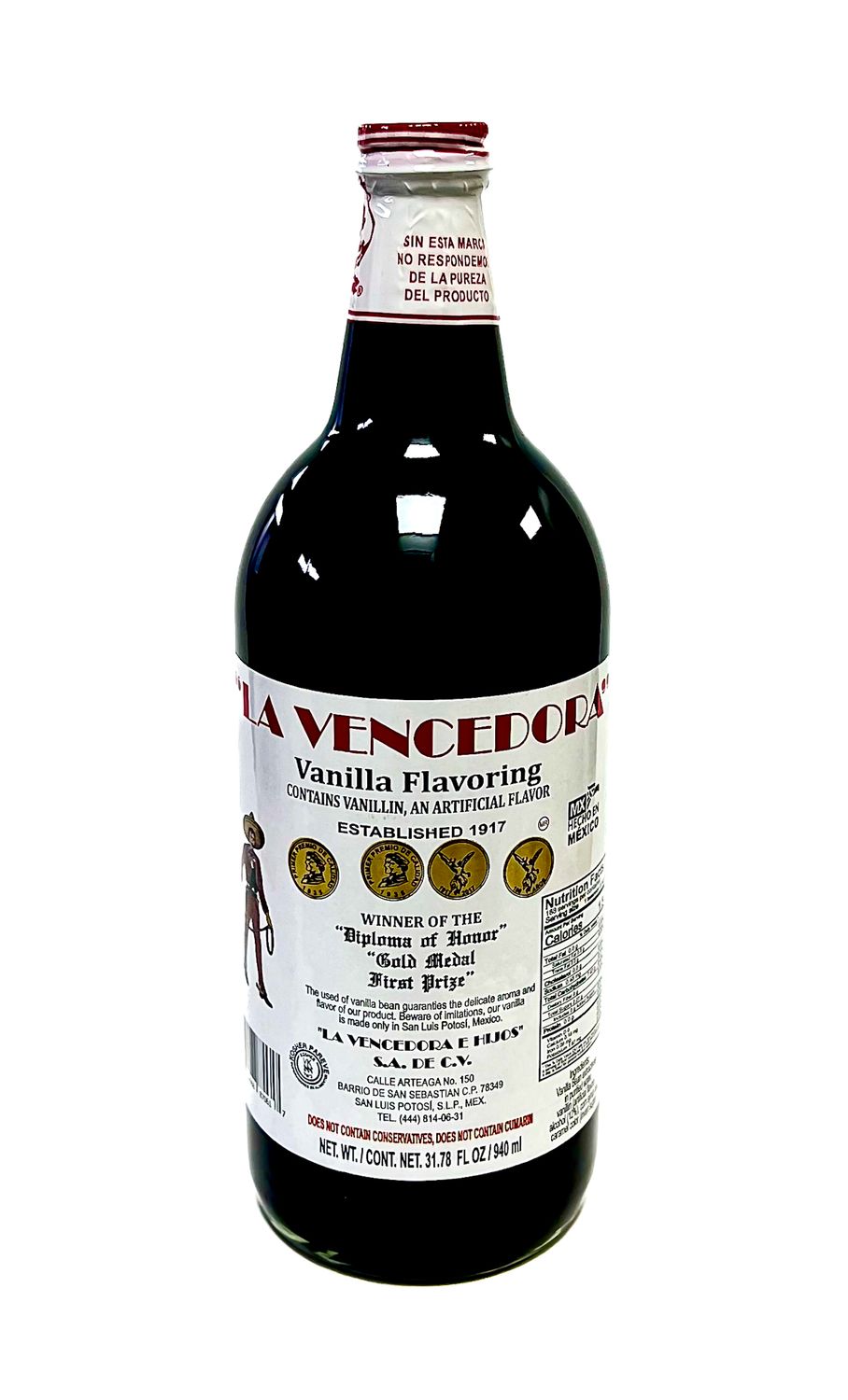 Vanilla Extract  &quot;La Vencedora&quot; 940ml
