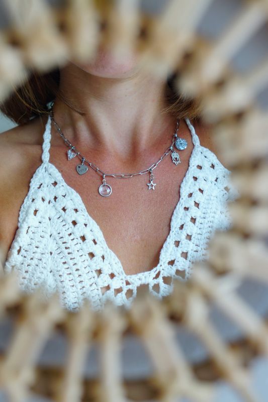 MÉTIS argenté - Bijou 3 en 1