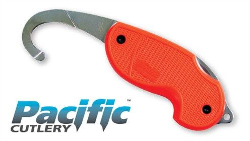 911 Rescue Knife - ORANGE Handle Folding Blade