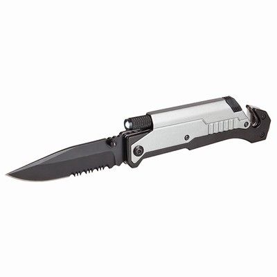 Rescue Knife with LED &amp; Belt Cutter/Window Breaker