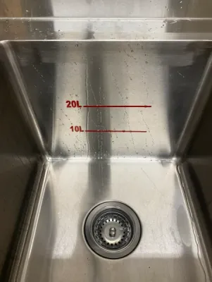 BA Sink Water Level Stickers