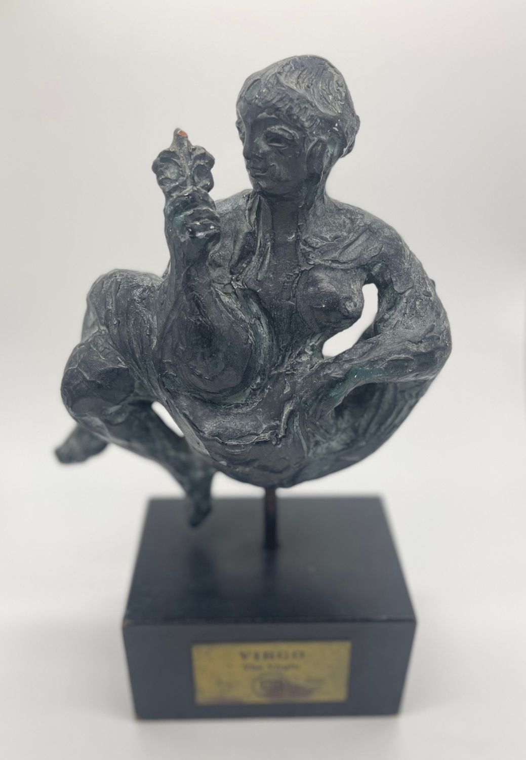 Vintage Austin Prod. Sculpture Figurine Virgo The Virgin 10 3/4&quot; 1969