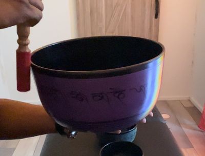 Purple Tibetan Singing Bowl