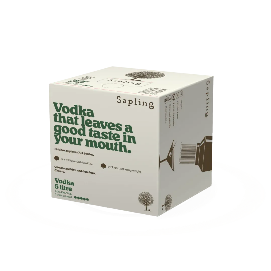 Sapling Vodka Bag in Box 5L, Pack size: 1 Bag in Box - 5 litre Vodka