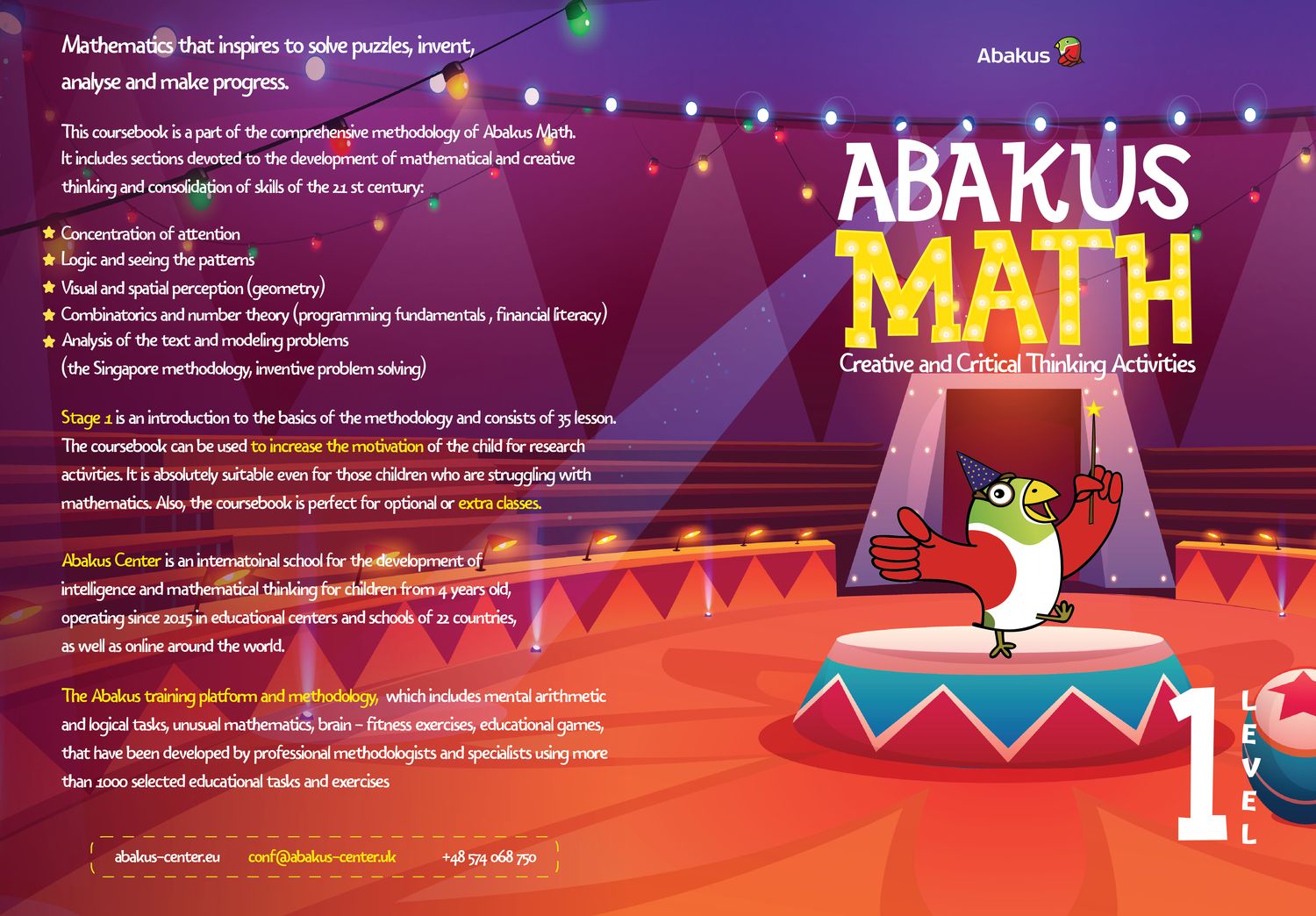 Abakus Neuromath. Level 1. (Digital Full Version) 2 books