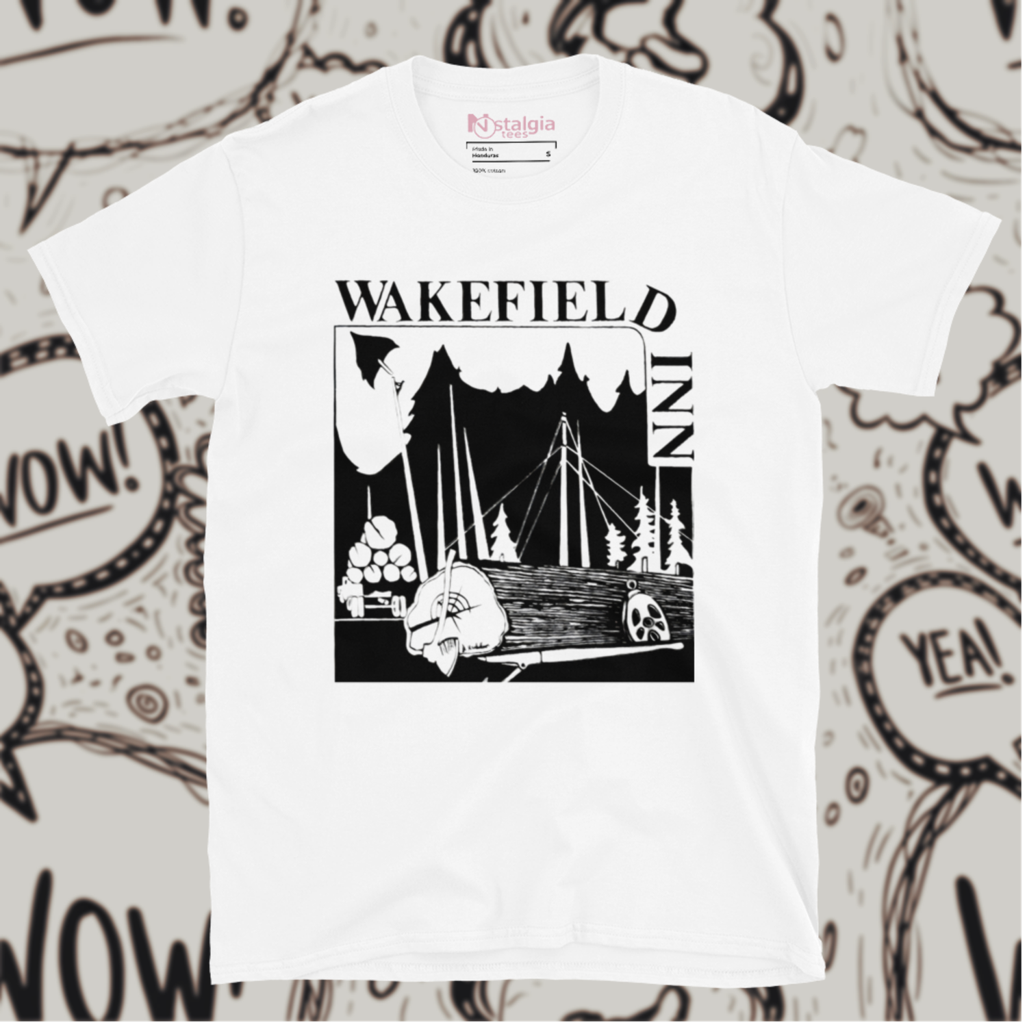 100% Cotton White Unisex Softstyle T-Shirt for Wakefield Inn
