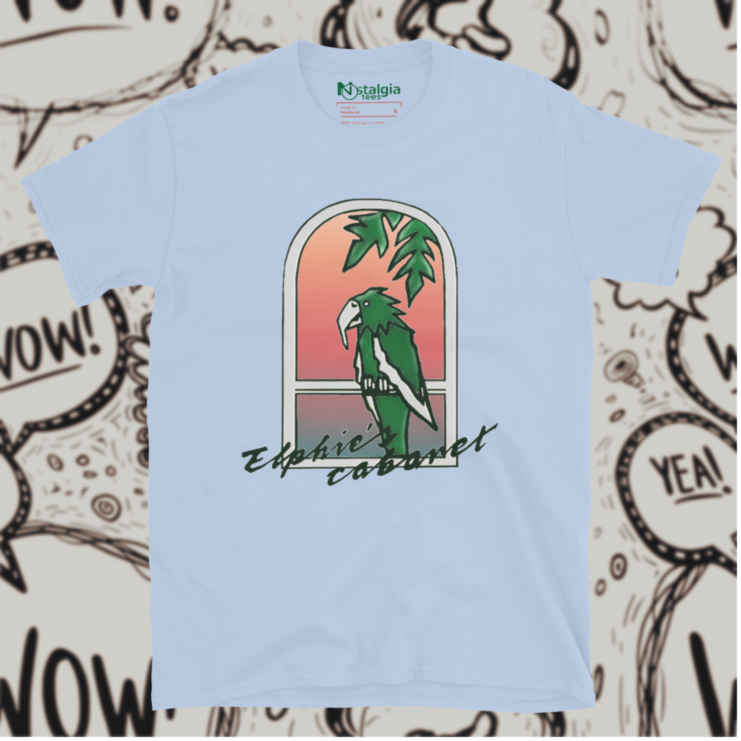 100% Cotton Baby Blue Unisex Softstyle T-Shirt for Elphie&#39;s Cabaret