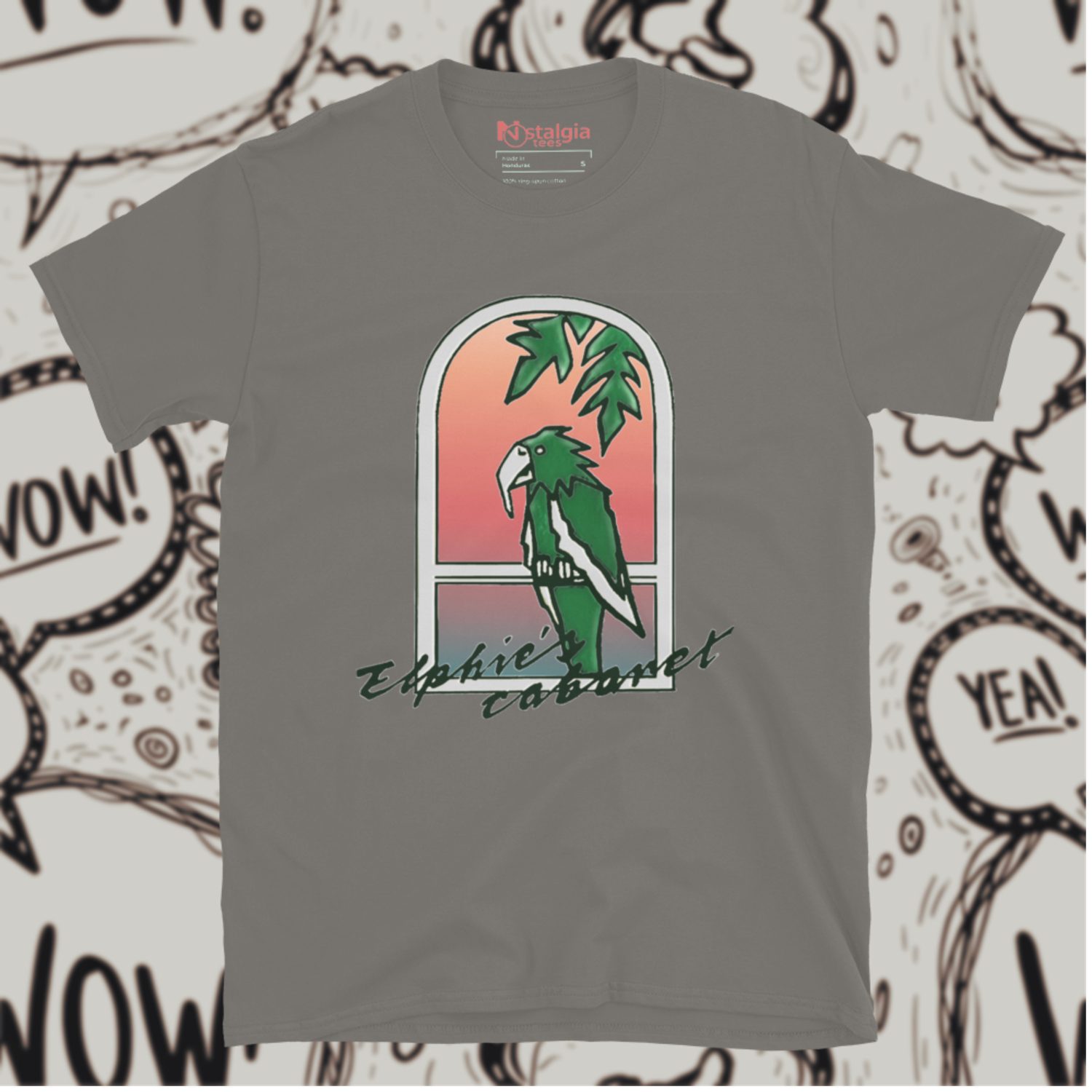 100% Cotton Charcoal Unisex Softstyle T-Shirt for Elphie&#39;s Cabaret