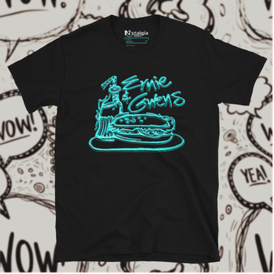 100% Cotton Black Unisex Softstyle T-Shirt for Ernie &amp; Gwens