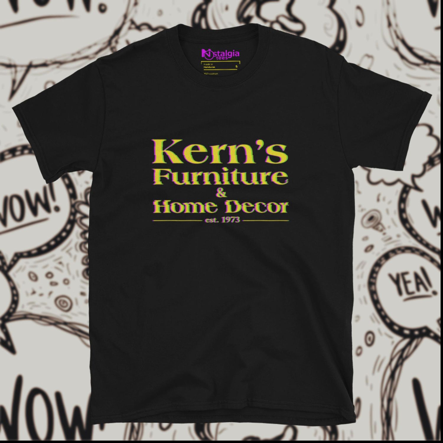 100% Cotton Black Unisex Softstyle T-Shirt for Kern&#39;s