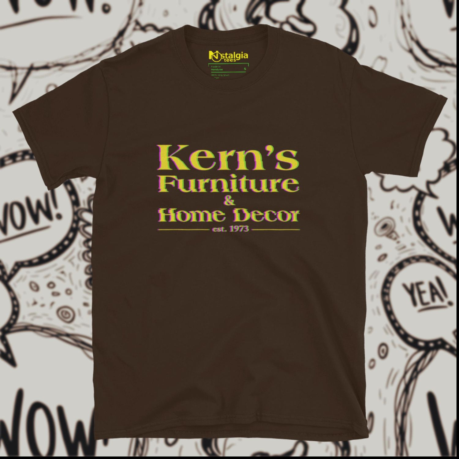 100% Cotton Chocolate Unisex Softstyle T-Shirt for Kern&#39;s