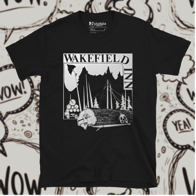 100% Cotton Black Unisex Softstyle T-Shirt for Wakefield Inn